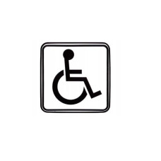 Наклейка с изображением инвалид