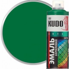 Эмаль kudo универсал. акриловая ral 6024 светло-зеленая высокоглянцевая 520мл