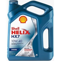 Масло мотор. shell helix hx7 diesel 10w40 п/синт. 4л eu