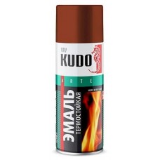 Краска kudo термостойкая красно-коричневая 520мл.