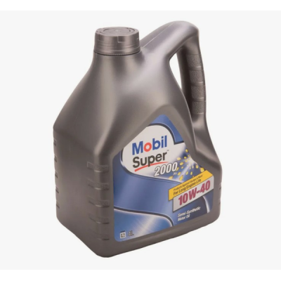 Масло мотор. mobil super 2000 10w40 п/синт. 4л (рус)