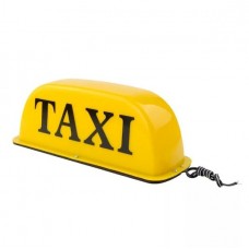 Знак Taxi магнит (желтый 25х11см)