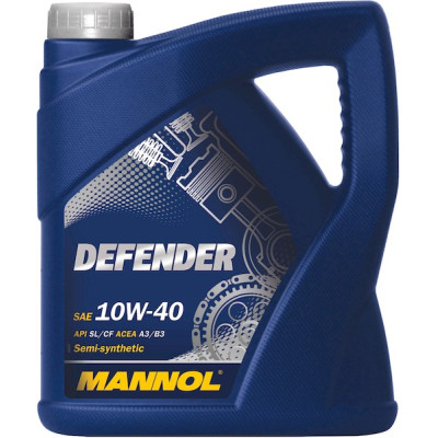 Масло мотор. mannol defender 10w40 п/синт. 4л