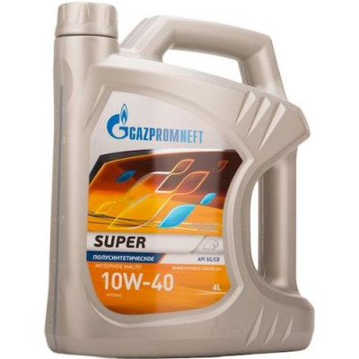 Масло мотор. gazpromneft super 10w40 п/синт. 4л