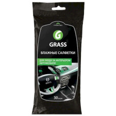 Салфетка влажная grass для ухода за интерьером а/м