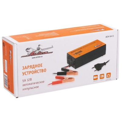 Зарядное устройство airline 5а 6/12v 90ач автомат. импульс.