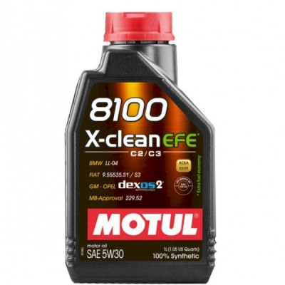 Масло мотор. motul 8100 x-clean EFE 5w30 1л