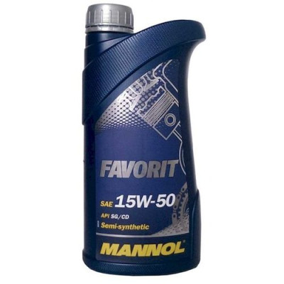 Масло мотор. mannol favorit 15w50 п/синт. 1л