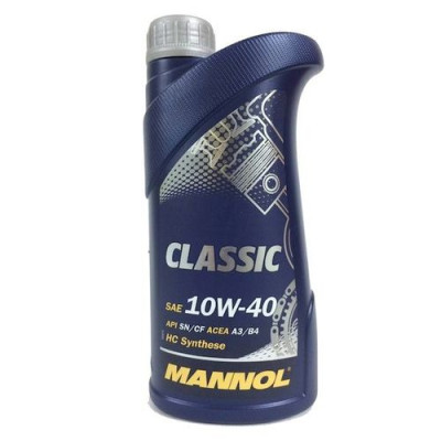 Масло мотор. mannol classik 10w40 п/синт. 1л