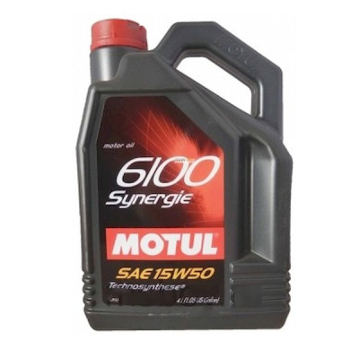 Масло мотор. motul 6100 synergie 15w50 синт. 4л