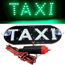 Табло taxi диодное на присоске зеленое с выкл.